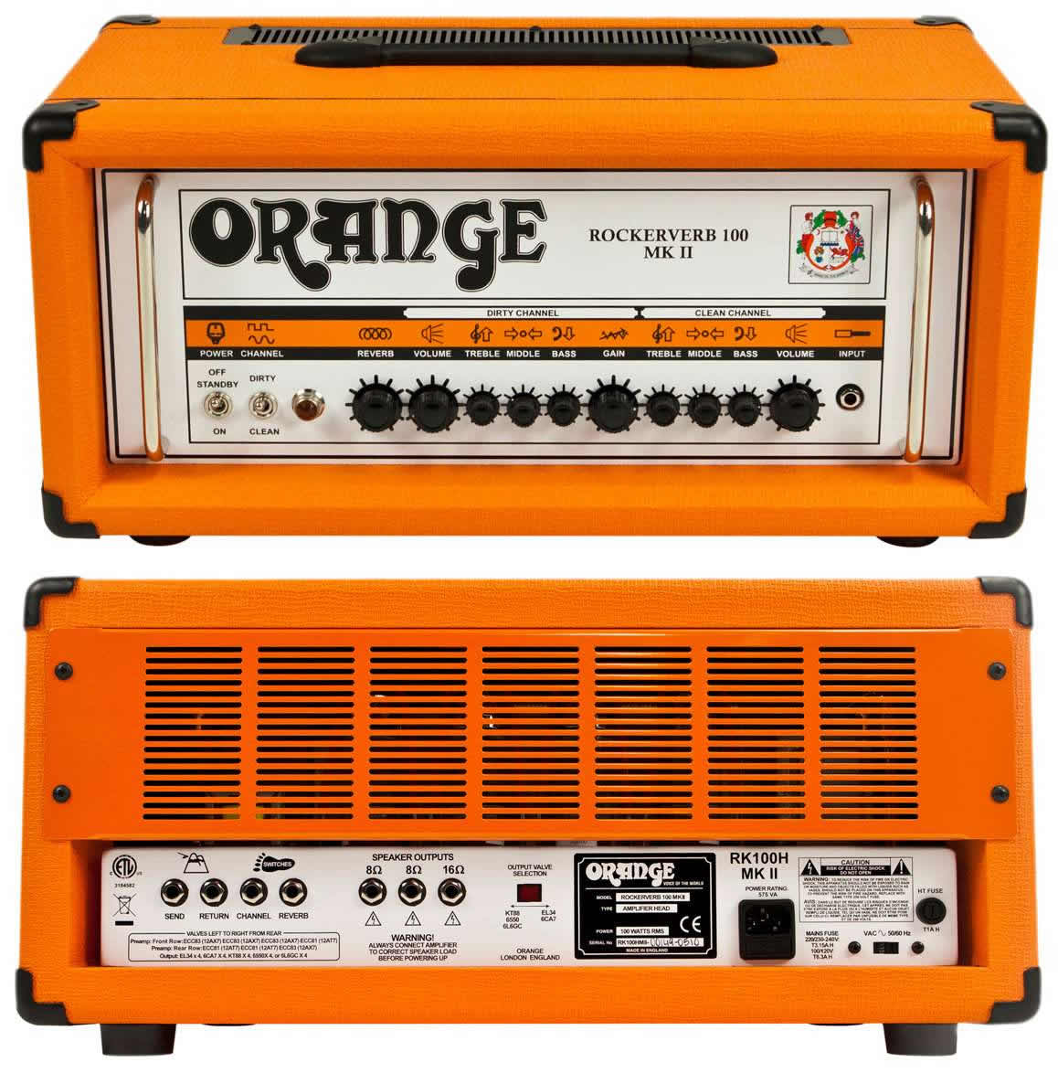Orange Rockerverb 100 MkII - オレンジのフラッグシップ「Rockerverb 